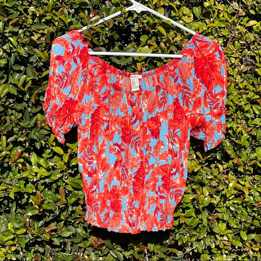 Bright Floral Crop Top